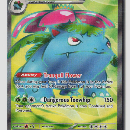Pokemon 2023 Scarlet & Violet 151 Venusaur EX FA #182/165