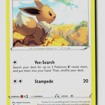 Pokemon 2021 Evolving Skies Eevee #125/203