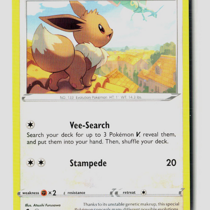 Pokemon 2021 Evolving Skies Eevee #125/203