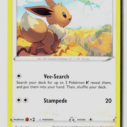 Pokemon 2021 Evolving Skies Eevee #125/203