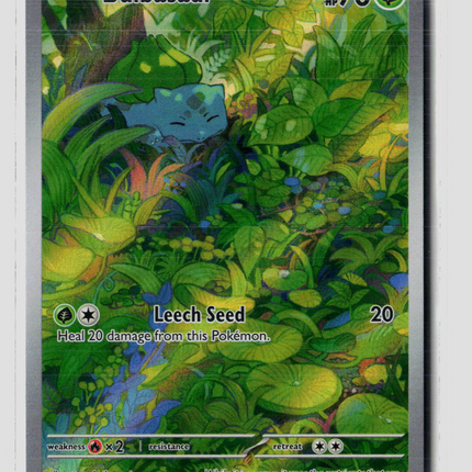 Pokemon 2023 Scarlet & Violet 151 Bulbasaur #166/165