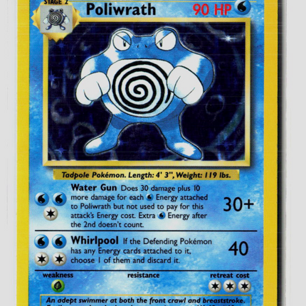 Pokemon 1999 Base Set Poliwrath #13/102