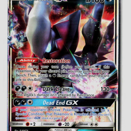 Pokemon 2017 Burning Shadows Darkrai GX #88/147