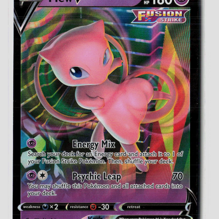 Pokemon 2022 Fusion Strike Mew V #113/264