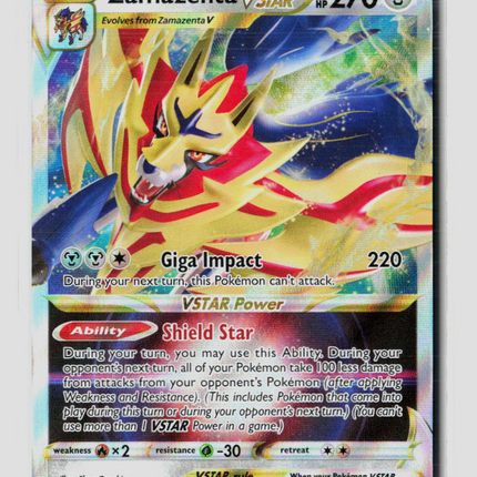 Pokemon 2023 Crown Zenith Zamazenta VSTAR #99/159