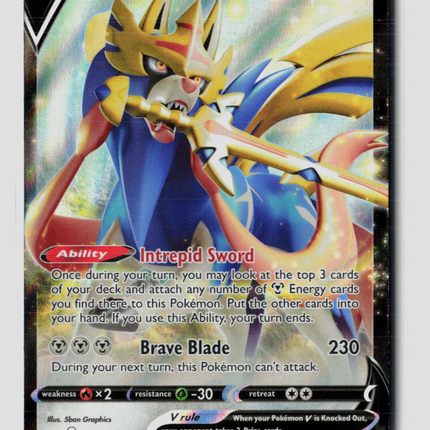 Pokemon 2020 Sword & Shield Zacian V UR #138/202