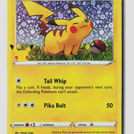 Pokemon 2020 Sword & Shield Pikachu #SWSH039 General Mills