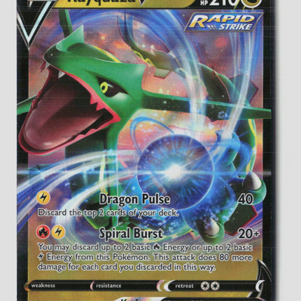 Pokemon 2021 Evolving Skies Rayquaza V #110/203