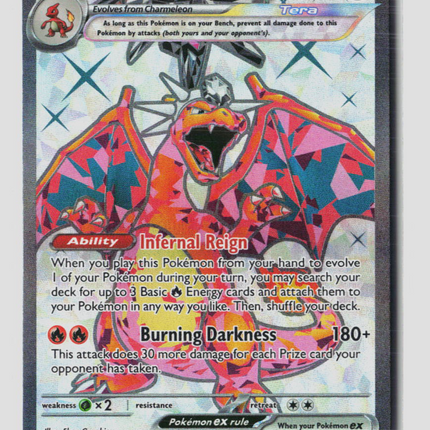 Pokemon 2023 Obsidian Flames Charizard EX FA SAR #215/197