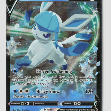 Pokemon 2021 Evolving Skies Glaceon V #40/203