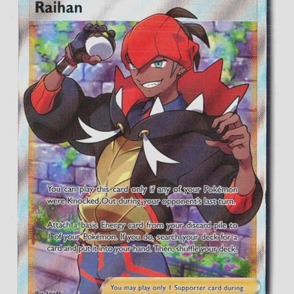 Pokemon 2021 Evolving Skies Raihan FA #202/203