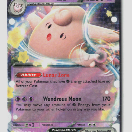 Pokemon 2023 Obsidian Flames Clefable EX RR #82/197