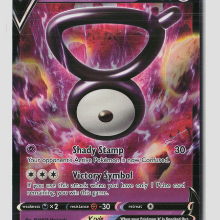 Pokemon Sword & Shield Promos Unown V FA #SWSH300