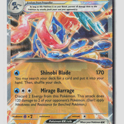 Pokemon 2024 Twilight Masquerade Greninja EX RR #106/167