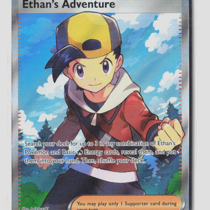 Pokemon 2025 Destined Rivals Ethan's Adventure SR FA #221/182
