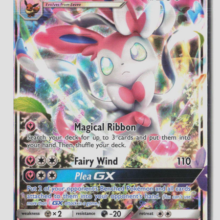 Pokemon 2017 Guardians Rising Sylveon GX RR #92/145