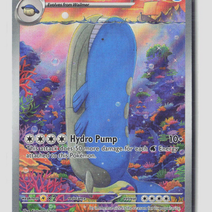 Pokemon 2025 Journey Together Wailord #162/159
