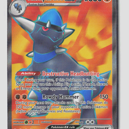 Pokemon 2026 Pitch Black Rampardos EX UR #100/84