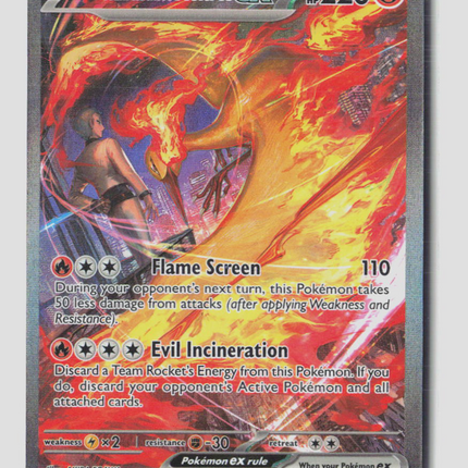 Pokemon 2025 Destined Rivals Team Rocket's Moltres EX SAR #229/182