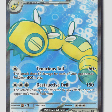 Pokemon 2025 Journey Together Dudunsparce EX SAR #178/159