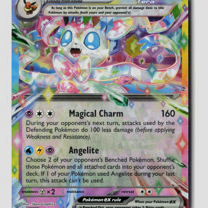 Pokemon 2025 Prismatic Evolutions Sylveon EX RR #41/131