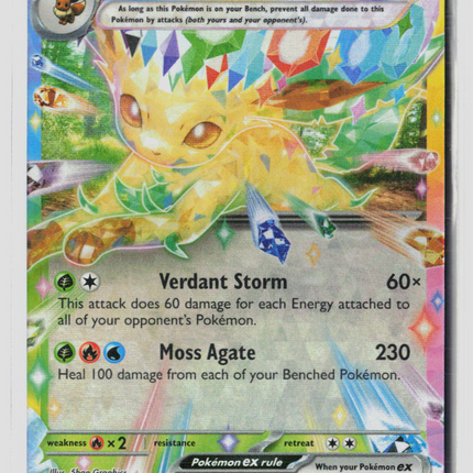 Pokemon 2025 Prismatic Evolutions Leafeon EX RR #6/131