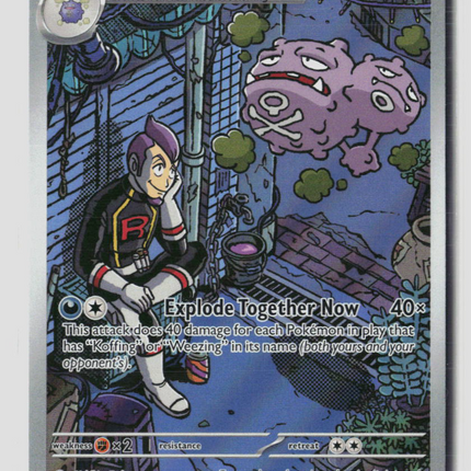 Pokemon 2025 Destined Rivals Team Rocket's Weezing #199/182
