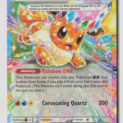 Pokemon 2025 Prismatic Evolutions Eevee EX RR #75/131