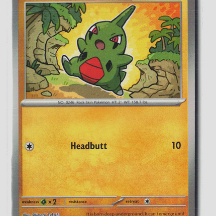 Pokemon 2025 Prismatic Evolutions Larvitar #47/131 Masterball