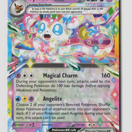 Pokemon 2025 Prismatic Evolutions Sylveon EX RR #41/131