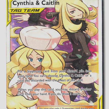 Pokemon 2019 Cosmic Eclipse Cynthia & Caitlin FA #228/236
