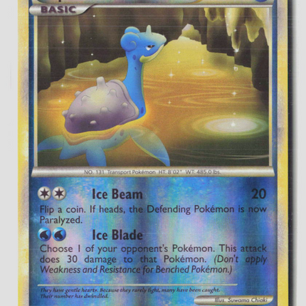 Pokemon 2014 HeartGold & SoulSilver Lapras #24/123 Reverse Holo