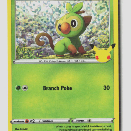 Pokemon McDonald's Collection 2021 Grookey #8/25 MCdonalds