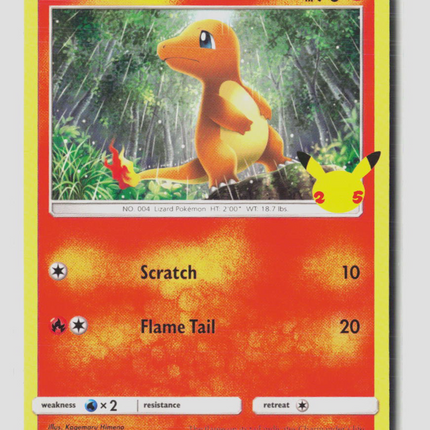 Pokemon 2021 Celebrations Charmander #9/25 Mcdonalds