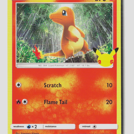 Pokemon 2021 Celebrations Charmander #9/25 Mcdonalds