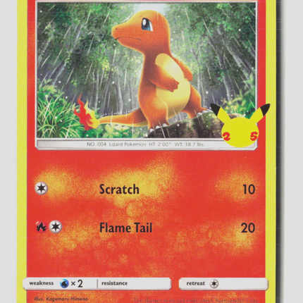 Pokemon 2021 McDonald's Collection Charmander #9/25 Mcdonalds