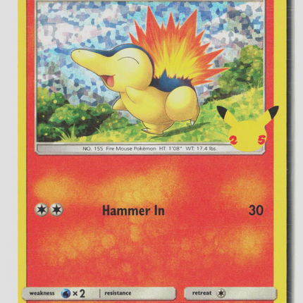 Pokemon 2021 Celebrations Cyndaquil #10/25 Mcdonalds