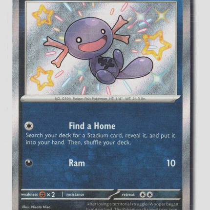 Pokemon 2024 Paldean Fates Paldean Wooper #180/91