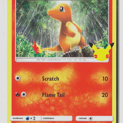 Pokemon McDonald's Collection 2021 Charmander #9/25