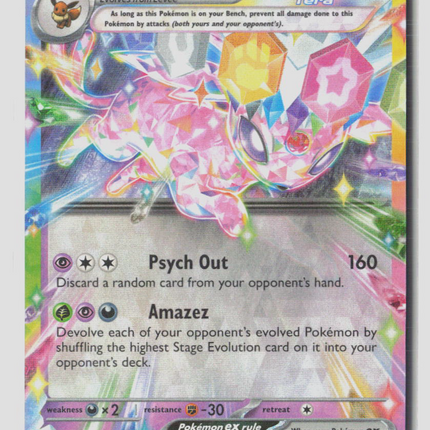 Pokemon 2025 Prismatic Evolutions Espeon EX RR #34/131