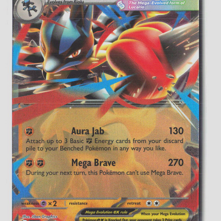 Pokemon Mega Evolution Mega Lucario EX FA #012