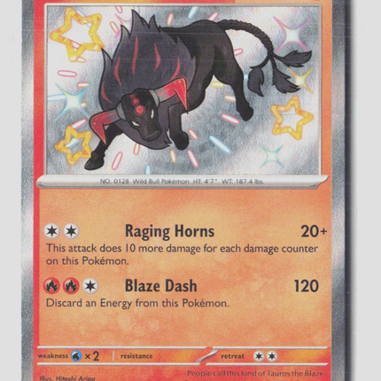Pokemon 2024 Paldean Fates Paldean Tauros #111/91