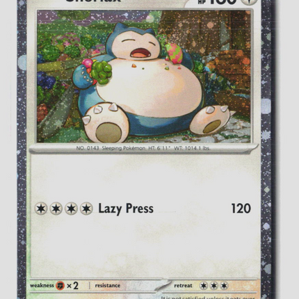 Pokemon Scarlet & Violet Snorlax #SVP EN 122