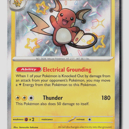 Pokemon 2024 Paldean Fates Raichu #132/91