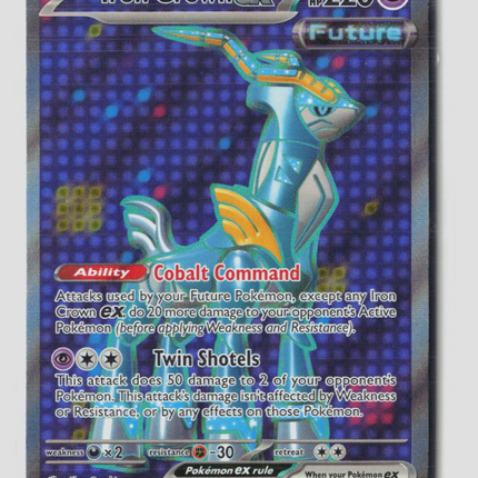Pokemon 2024 Temporal Forces Iron Crown EX FA #191/162