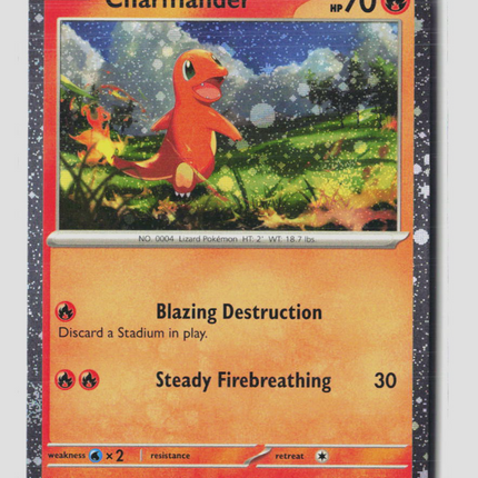 Pokemon 2023 Scarlet & Violet 151 Charmander #4/165 Cosmos Foil