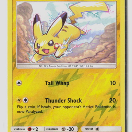 Pokemon 2017 Burning Shadows Pikachu #40/147 Reverse Holo