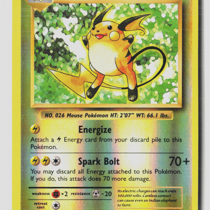 Pokemon 2016 Evolutions Raichu #36/108