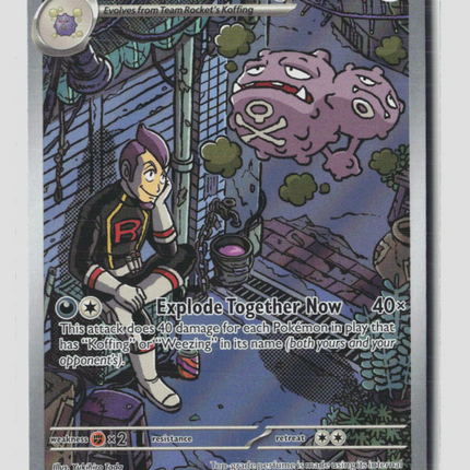 Pokemon 2025 Destined Rivals Team Rocket's Weezing #199/182