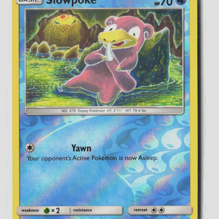 Pokemon 2018 Lost Thunder Slowpoke #54/214 Reverse Holo
